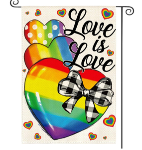 Arc-en-ciel fierté LGBTQ jardin drapeau Inclusion diversité personnalisée lesbienne <span class=keywords><strong>Gay</strong></span> bisexuel transgenre égalité drapeau de cour - Product Image 4