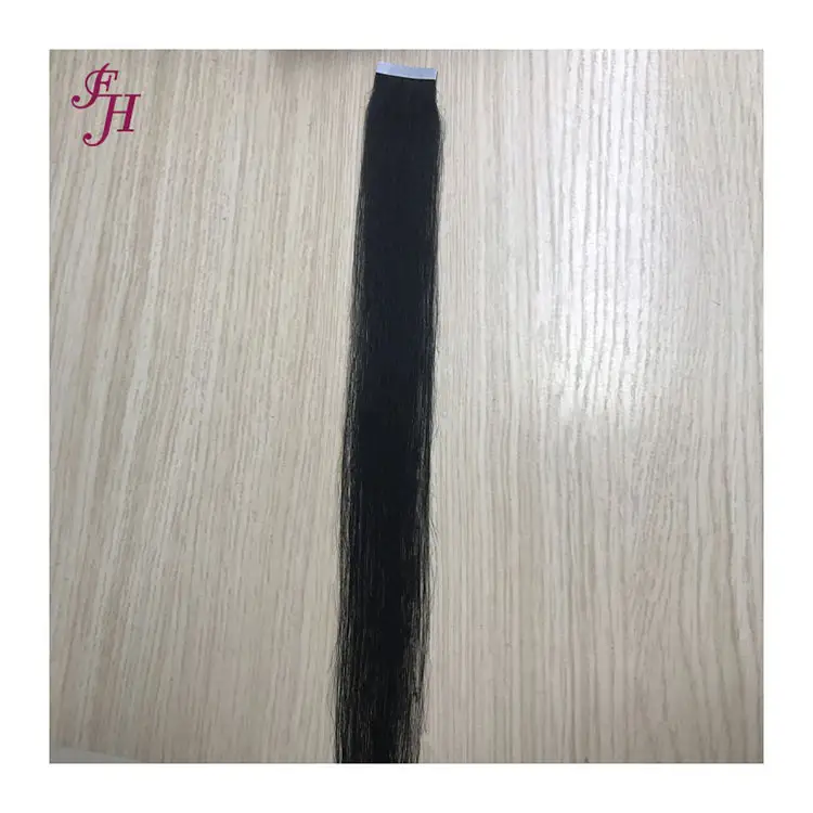 FH free sample human hair 16 inches 2.5g one piece white glue tape hair extension human hair extensions