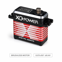 Servomoteur numérique sans noyau 15 kg XQ-S8218D étanche haute vitesse 8,4 V avec engrenages en acier inoxydable pour mini crawler SCX24 1/24 RC
