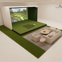 Simulateur de golf virtuel AR haute précision avec écran tactile pour centres de jeux à domicile de qualité commerciale et bars sportifs - Vente en gros