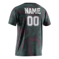 Fournisseur d'impression Vêtements de rugby de football à manches courtes pour hommes Maillots de la ligue Contact Top Chemise de rugby imprimée
