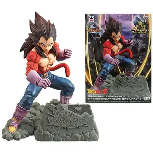 27.5Cm 10.83Inch Gedrekte Bal Vegeta Gogeta Anime Pvc Collectie Hoge Kwaliteit Gedragde Ballvegeta Gogeta Actiefiguur