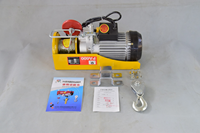 Mini-treuil électrique compact à câble métallique avec tambour en acier et interrupteur de fin de course pour levage léger en atelier, à domicile et sur chantier