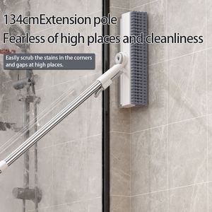 Wholesale 2-in-1 Adjustable <strong>Cleaning</strong> <strong>Brush</strong> for Bathroom <strong>Floor</strong> Scrubbing and Scraper Home <strong>Cleaning</strong> Product-Nettoyage Limpieza - Product Image 3