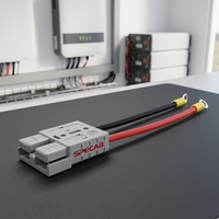 Connecteur rapide de style SB50 50A avec borne à anneau 16mm² pour câble de connexion de batterie pour systèmes de stockage solaire et onduleurs