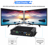 Eglobal Intel Core i7 4650U sin ventilador de doble núcleo Mini PC 6COM Dual LAN 8GB D3 Computadora de escritorio Win10 GPIO LPT Industrial Tiny PC