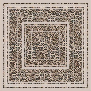 Écharpe à imprimé numérique motif léopard animal sauvage 70*70cm en polyester satiné, carrée, pour femmes, utilisation toutes saisons, tendance - Product Image 3