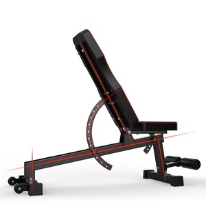 Banc de musculation réglable en métal noir avec <span class=keywords><strong>support</strong></span> pour <span class=keywords><strong>haltères</strong></span>, pliable pour une utilisation en intérieur, unisexe - Product Image 5