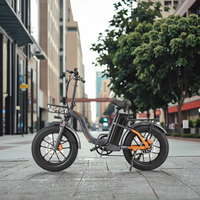 Bicicleta eléctrica plegable Vakole Y20 Pro con neumáticos gruesos de 20x4.0 para largas distancias, fabricante de bicicletas eléctricas.