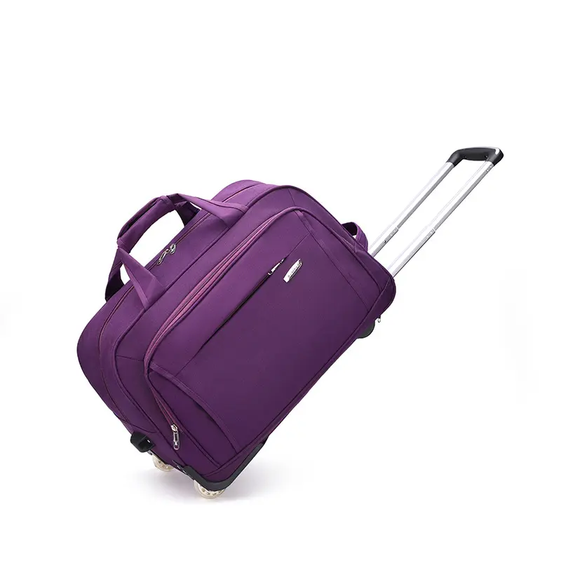 2023 nuevas bolsas de viaje con ruedas Oxford Trolley Bag equipaje peso ligero bolsa de lona rodante