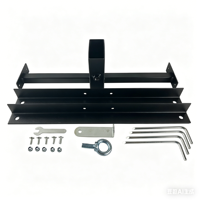 Base d'assemblage DIY 2x4 pour supports de cibles en acier AR500, accessoire de tir portable d'extérieur, base en acier au carbone noir revêtu