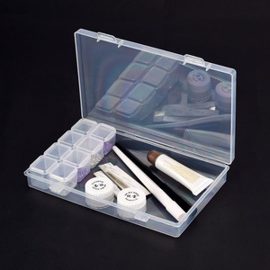 Scatola Trasparente con 28 Scomparti per Medicinali, Gioielli, Imballaggio, Custodia Rimovibile in Plastica per Conservazione Utensili per Unghie - Product Image 3