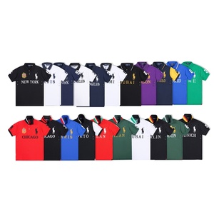 Polos pour hommes 100% coton, logo brodé personnalisé de haute qualité, t-shirts décontractés Ralphes, polos de marque City Laurenes, hauts - Product Image 2