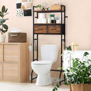 Space-Saving Modern Design Hotel Outdoor Toilet Washing Machine Multi-Purpose Stainless Steel Bathroom Storage Rack Furniture - Product Image 1