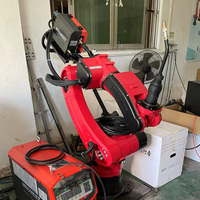 Lengan Robot las industri artikulasi 6 sumbu profesional lengan 1600mm mencapai Motor PLC mesin inti untuk aplikasi las