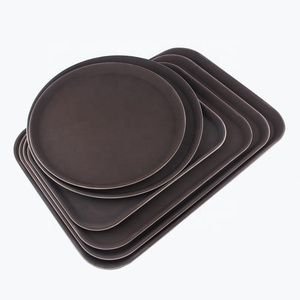 Wholesale <strong>Rectangular</strong> Snack <strong>Plate</strong> Fast Food Tray <strong>Plastic</strong> <strong>Serving</strong> Tray Non-slip Tray - Product Image 1