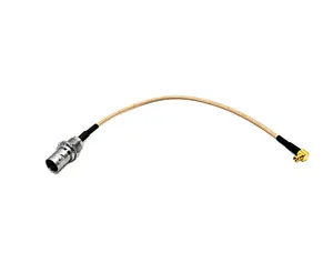 Goedkope 75 Ohm Bnc Vrouwelijke Jack Schot Naar Mcx Stekker Rechte Hoek Rf Connector Voor Rg179 Coaxiale Kabel Assemblage