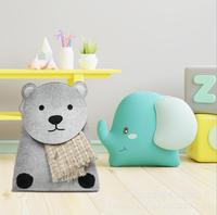 Sac de rangement pour jouets musicaux en tissu feutre durable au design personnalisé Organisateur d'accessoires pour chambre d'enfants mignons pour salle de jeux d'enfants