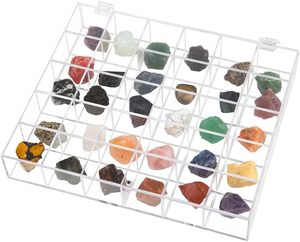 Tùy chỉnh rõ ràng Multilayer Acrylic hiển thị truy cập Rock hiển thị trường hợp với mở cửa - Product Image 5