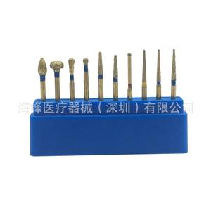 Jeu de fraises diamantées Hai Feng pour dentisterie, tige de 1/8 po, tête de meulage haute vitesse pour préparation dentaire - Product Image 1