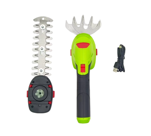 Alat taman multifungsi ganda 2 dalam 1, pemangkas tanaman pagat gunting rumput tanpa kabel dapat diisi ulang daya - Product Image 1