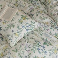 Nouvelle conception, housse de couette et ensemble de literie 100% coton, housse de couette florale, ensemble de housse de couette de haute qualité, 3 pièces pour la décoration de la maison