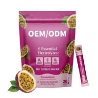 Mélange de poudre d'électrolytes pour boisson, personnalisation OEM, santé osseuse adulte, métabolisme énergétique, soutien immunitaire, citrate de magnésium 2.5