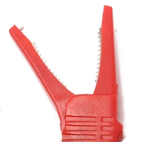 Pince crocodile TESTER 32A en cuivre nickelé, entièrement isolée, pour test électrique de sécurité, avec fiche banane de 4 mm