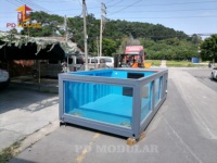 Piscine pour enfants en acier galvanisé de style nouveau, petite piscine conteneur, tailles personnalisables, expédition en conteneur, à vendre