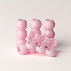 คลิปหนีบผมที่มีสีสันบนลูกปัดสำหรับการต่อสายรัดพลาสติกสำหรับเด็ก - Product Image 4