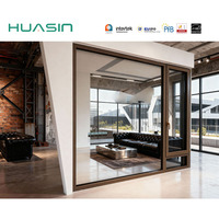 Huasin, Venta Caliente, Ventanas de Aleación de Aluminio con Recubrimiento en Polvo Negro Mate, Personalizadas, Proveedor Indonesio, 2025