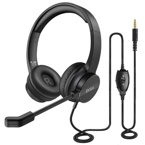 Mafeksa — casque d'écoute filaire, H12, pour ordinateur de Gaming, avec Microphone, commande muet, pour centres d'appel, Skype, classe en ligne PC PS4 - Product Image 4