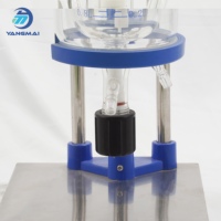 Reactor de Vidrio Borosilicato de 1L con Doble Camisa, Equipo para Reacciones Químicas