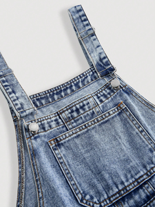 <span class=keywords><strong>Pantaloni</strong></span> <span class=keywords><strong>donna</strong></span> personalizzati moda blu elegante Boyfriend Denim <span class=keywords><strong>donna</strong></span> Jumpsuit Jeans - Product Image 3