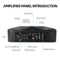 Amplifier Subwoofer 8/10 Inch High End untuk Kabinet Subwoofer Bawah Jok, Impedansi 4 Ohm, Speaker Subwoofer untuk Mobil
