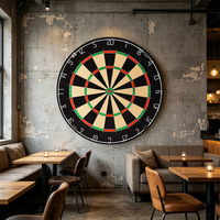 Großhandel Sisal-Dartscheibe mit WDF-Standard-Selbstheilungsfasern, Schutzrahmen und Wandhalterung für Indoor-Bar-Turniere – Dart-Kits