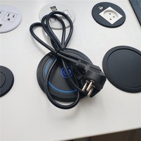 Prise de courant motorisée encastrable en aluminium, norme israélienne, 3 prises universelles 10A, double USB 15W, pour la maison