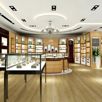 Vitrine de présentation de bijoux minimaliste entièrement blanche pour centre commercial, solution de conception de magasin complète personnalisée pour partenaires Fortune 500