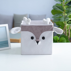 Boîte de rangement en tissu au design de dessin animé mignon <span class=keywords><strong>pour</strong></span> jouets, panier carré pliable <span class=keywords><strong>pour</strong></span> vêtements sales, organisation de la maison - Product Image 2