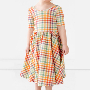 Abbigliamento Personalizzato per Bambini, Gonne Estive Boutique, Vestiti Casual per Bambine, Abbigliamento Casual in Cotone per Neonati, Vestito Zebrato - Product Image 1
