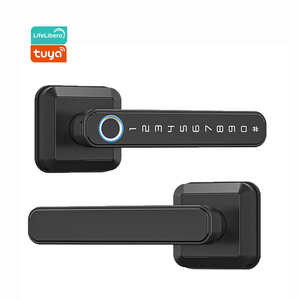 Lifelibero tuya BLE Bảng điều khiển hợp kim nhôm airbnb núm sinh trắc học Khóa cửa thông minh nhận dạng vân tay cho phòng ngủ phía trước nhà - Product Image 1