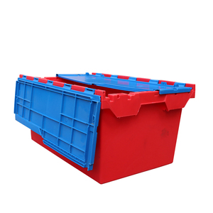 Boîtes de rangement en plastique robustes, caisses d'expédition en plastique PP, conteneurs de stockage avec couvercle intégré - Product Image 1