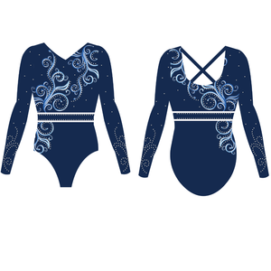 <span class=keywords><strong>Justaucorps</strong></span> de gymnastique en polyester et spandex avec logo personnalisé de haute qualité <span class=keywords><strong>justaucorps</strong></span> de gymnastique de compétition à manches longues - Product Image 3