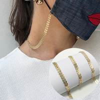 Toptan maskeleme kordon yüz kapatma anti-kayıp asılı kolye gözlük aksesuarları Sunglass zincirleri altın tutucu yüz maskesi zinciri
