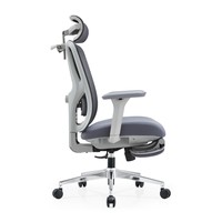 Chaise de bureau avec appui-tête réglable, repose-pieds rétractable et dossier inclinable pour les zones de repos au bureau à domicile