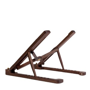 Support pour ordinateur portable en bois, support pour ordinateur portable réglable, en stock. - Product Image 5