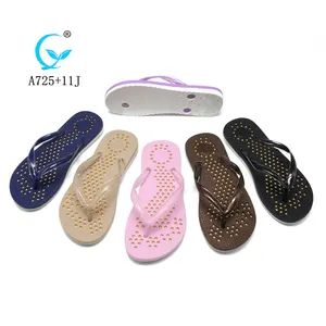 Fashion rubber chappals home pvc causal girls children slippers ladies summer sandals