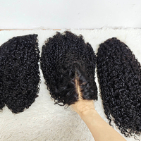 Promoción $56 Letsfly SDD Pixie Curly Pelucas de Encaje 5x5 Cabello Natural Fácil de Usar Pelucas de 14-24 Pulgadas Cabello Humano Venta al por Mayor