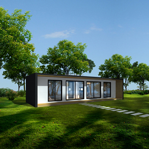 Cabina de paquete plano impermeable de acero ligero contemporáneo lista para enviar para almacén patio balcón salón supermercado sala de personal - Product Image 3