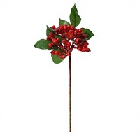 Kunstmatige bessentakjes zijden bloemen duindoorn fruittakken natuurlijk decoratief blad voor bruiloft, huis en fotografie